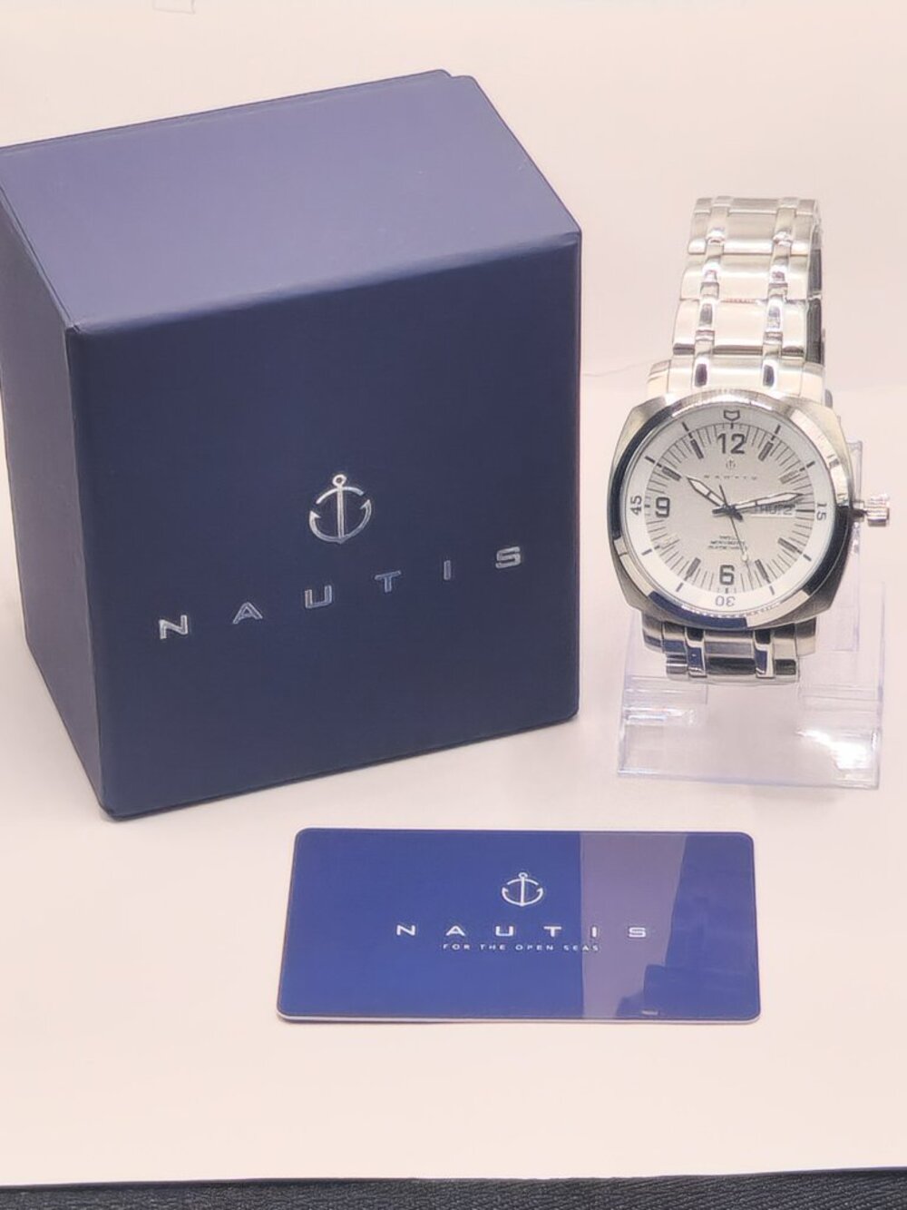 Nautis Stealth Bracelet Watch w/Day/Date